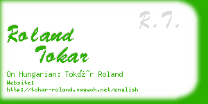 roland tokar business card